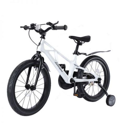 Bicicleta copii 3-5 ani, 14 inch, Lamborghini Cadru Magneziu Alba, Mesuca LBK00714WHT - imagine 10